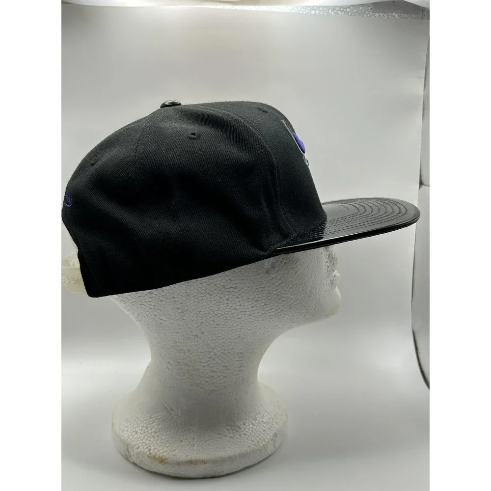 Chicago Bulls Hat Cap Snap Back Mens‎ Mitchell Ness Black Purple NBA Basketball